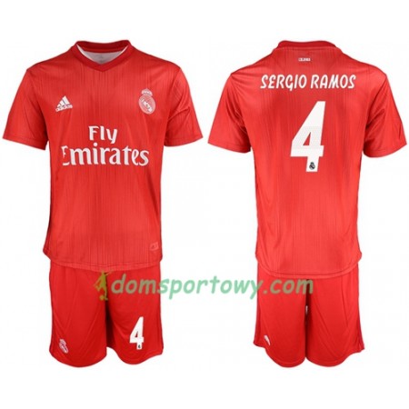 Koszulka Real Madryt Sergio Ramos 4 Dziecięcy Trzeci Koszulki Piłkarskie 2018-2019 Krótki Rękaw